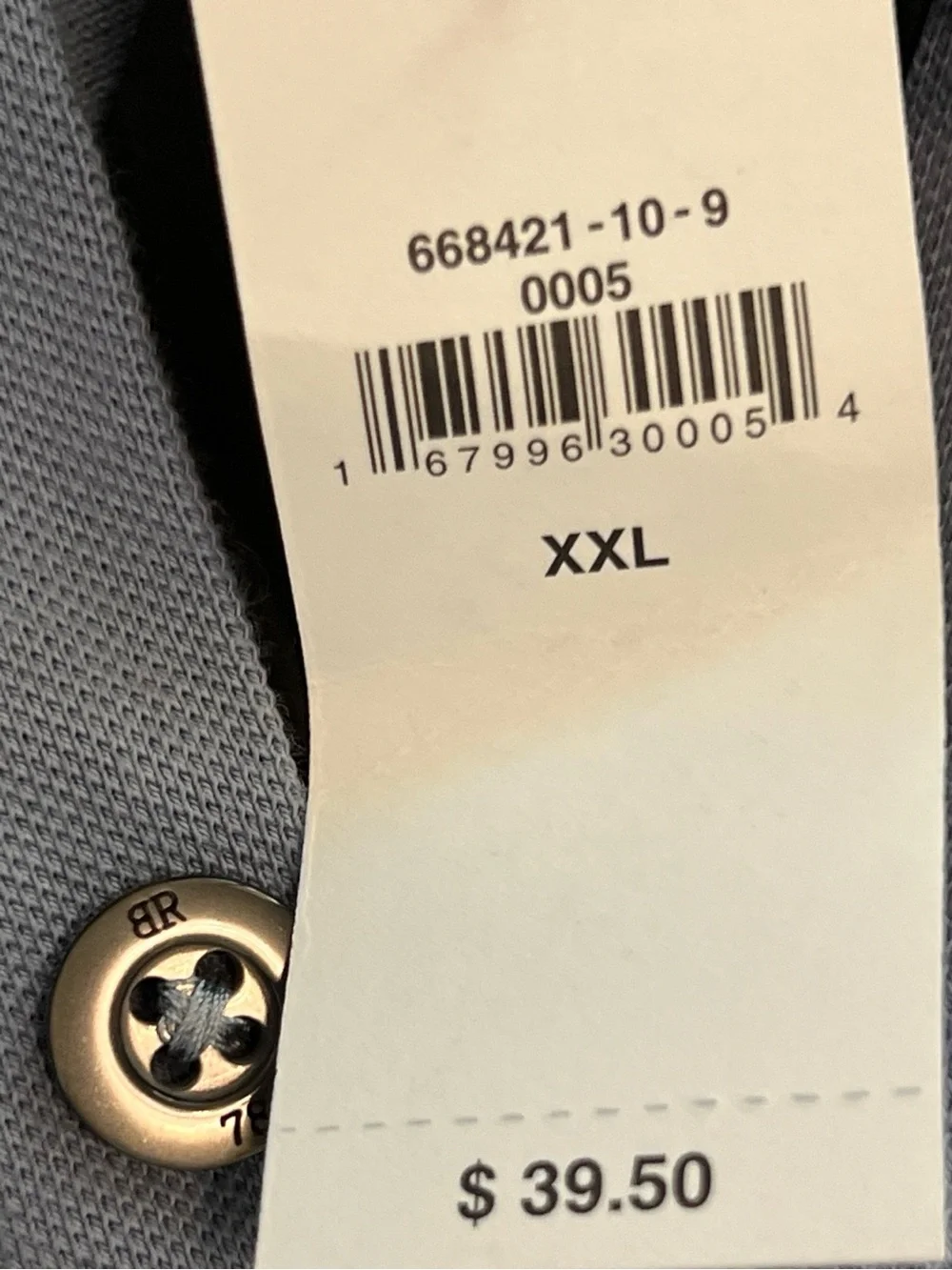 Banana Republic Men’s XXL Blue Piqué Polo Shirt NWT Standard Fit
